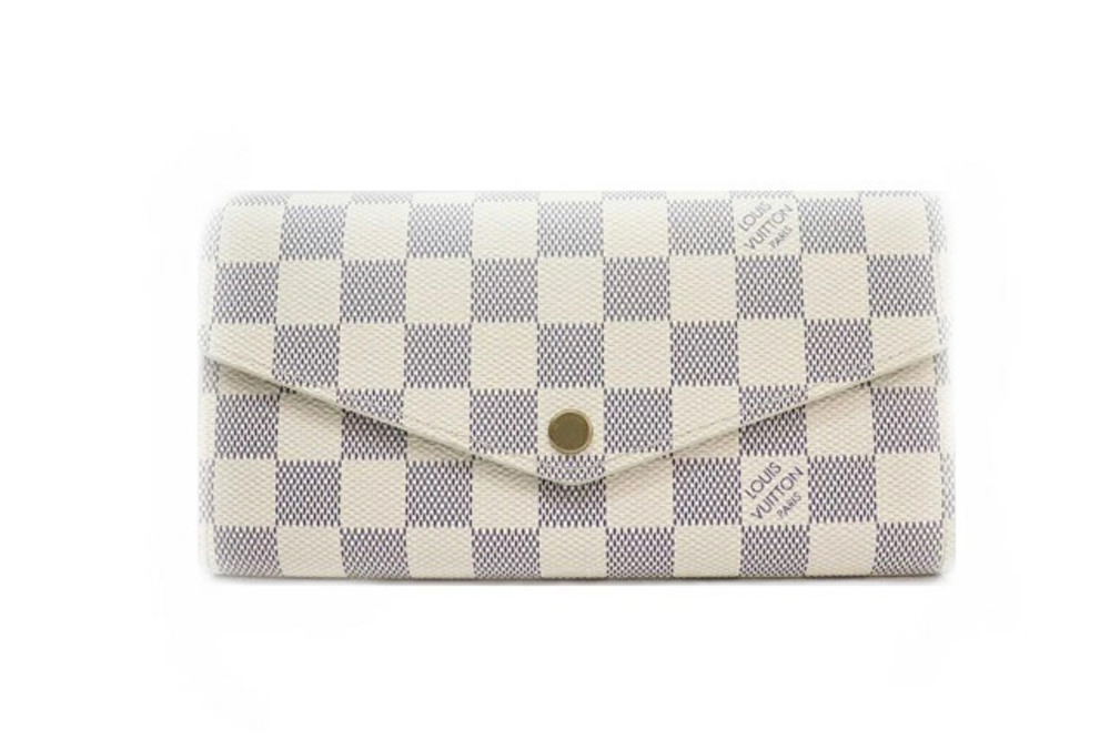 Louis Vuitton Portefeuille Sarah Damier Azur White